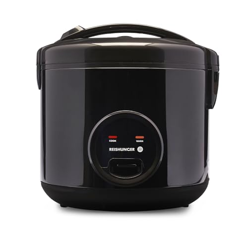 Reishunger Reiskocher Dampfgarer Mit Keramikbeschichtung Schwarz 1 8l