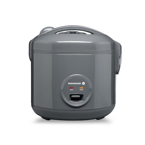 Reishunger Reiskocher Dampfgarer Mit Keramikbeschichtung 1 2l Grau
