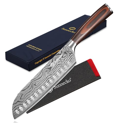 Sunnecko 17cm Santoku Messer K Chenmesser Kochmesser Kochmesser