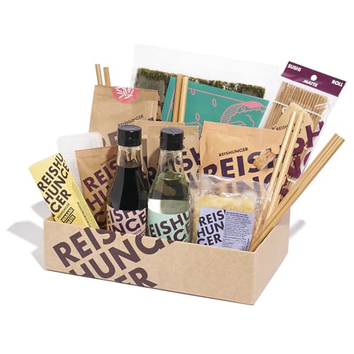 Reishunger Sushi Premium Box Sushi Kochbuch 13 Teiliges