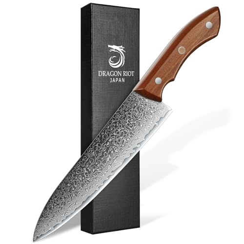 Dragon Riot Damastmesser Kochmesser Profi Messer Damast K
