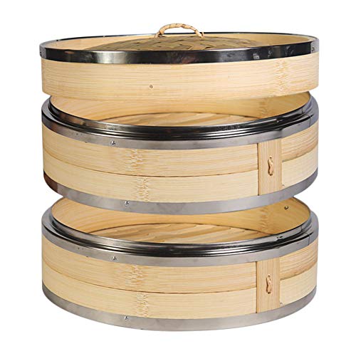 Hcooker 27cm Bambusd Mpfer 2 Etagen K Che