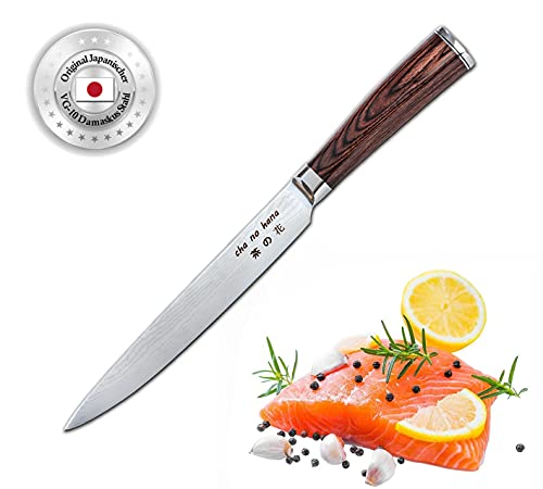 Chanohana Damast Sashimi Messer Mit Echtholz Pakkagriff Vg10