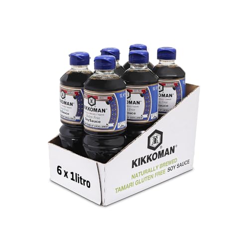 1liter Sparpack Kikkoman Tamari Glutenfreie Sojasauce