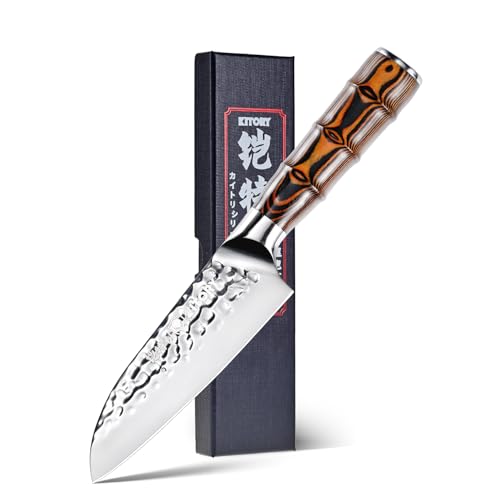 Kitory Santokumesser Kleines 14 Cm Kochmesser Sushi Messer