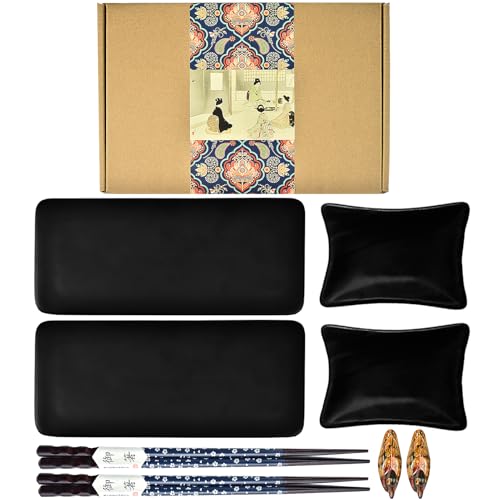 Artcome 8 Teiliges Keramik Sushi Teller Set Im