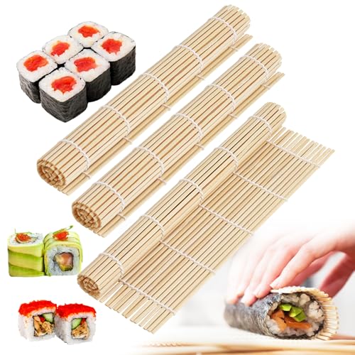 Vmutga 3 St Ck Sushi Matte Bambus Rollen