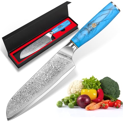 Home Safety Santoku Messer Damastmesser Damast Sushimesser Mit