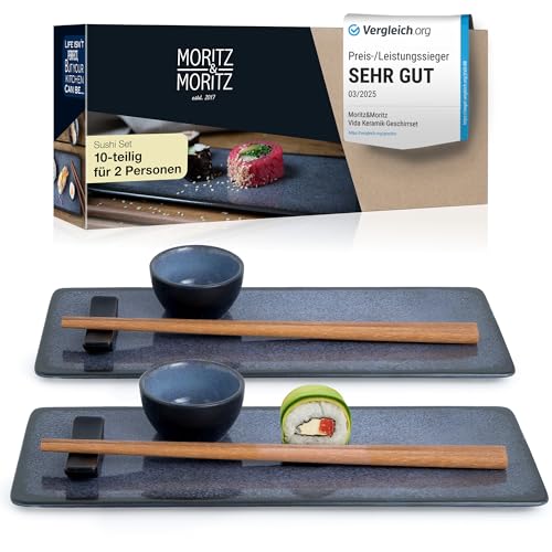 Moritz Moritz Vida 10 Tlg Sushi Geschirr Set