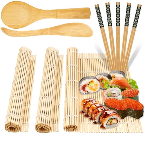 Sebudion 10 St Ck Sushi Set Wiederverwendbares Sushi